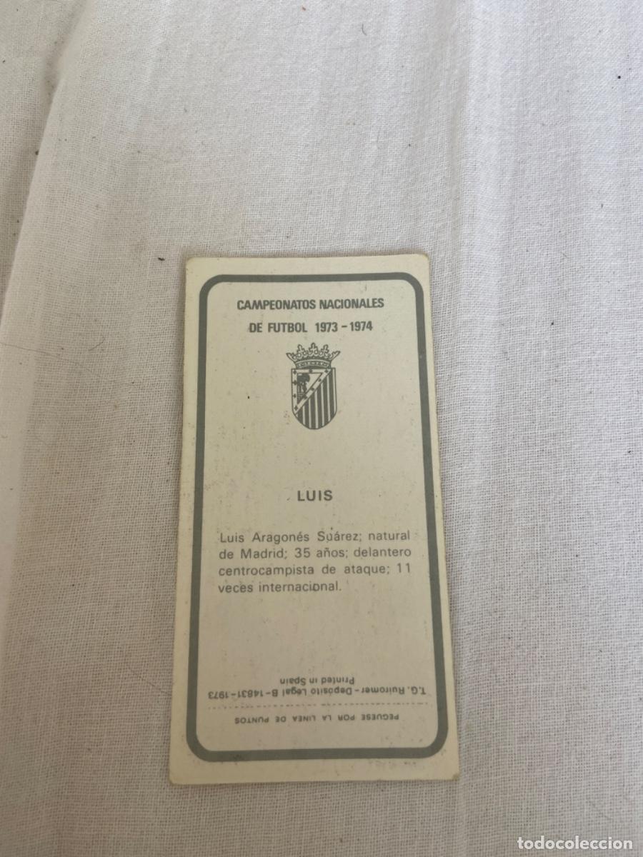 Cromos de f&uacute;tbol: Luis nuevo - Foto 2