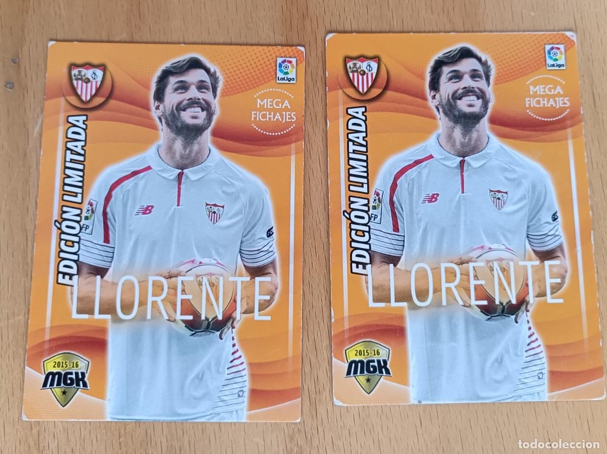 Cromos de Futebol: MEGACRACKS 2015 2016 MGK 15 16 CROMO PANINI FUTBOL N 456B 456 B SEVILLA LIMITADA FICHAJE LLORENTE
