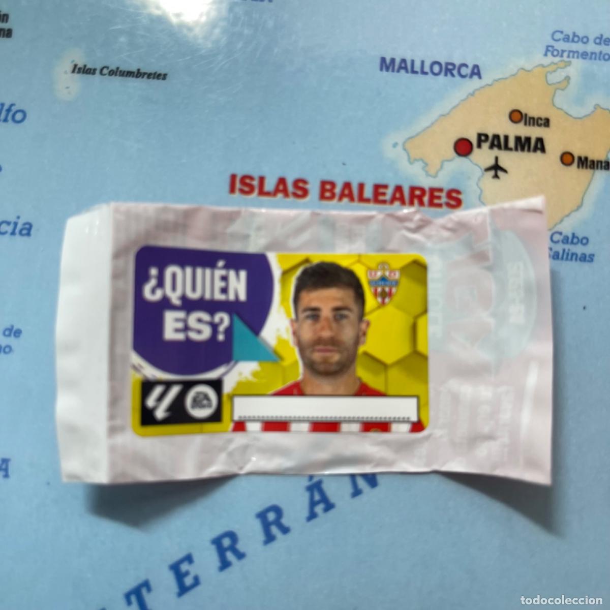 Cromos de f&uacute;tbol: Cromo chicle quien es Embarda del Almer&iacute;a, liga este 23-24 2023-2024