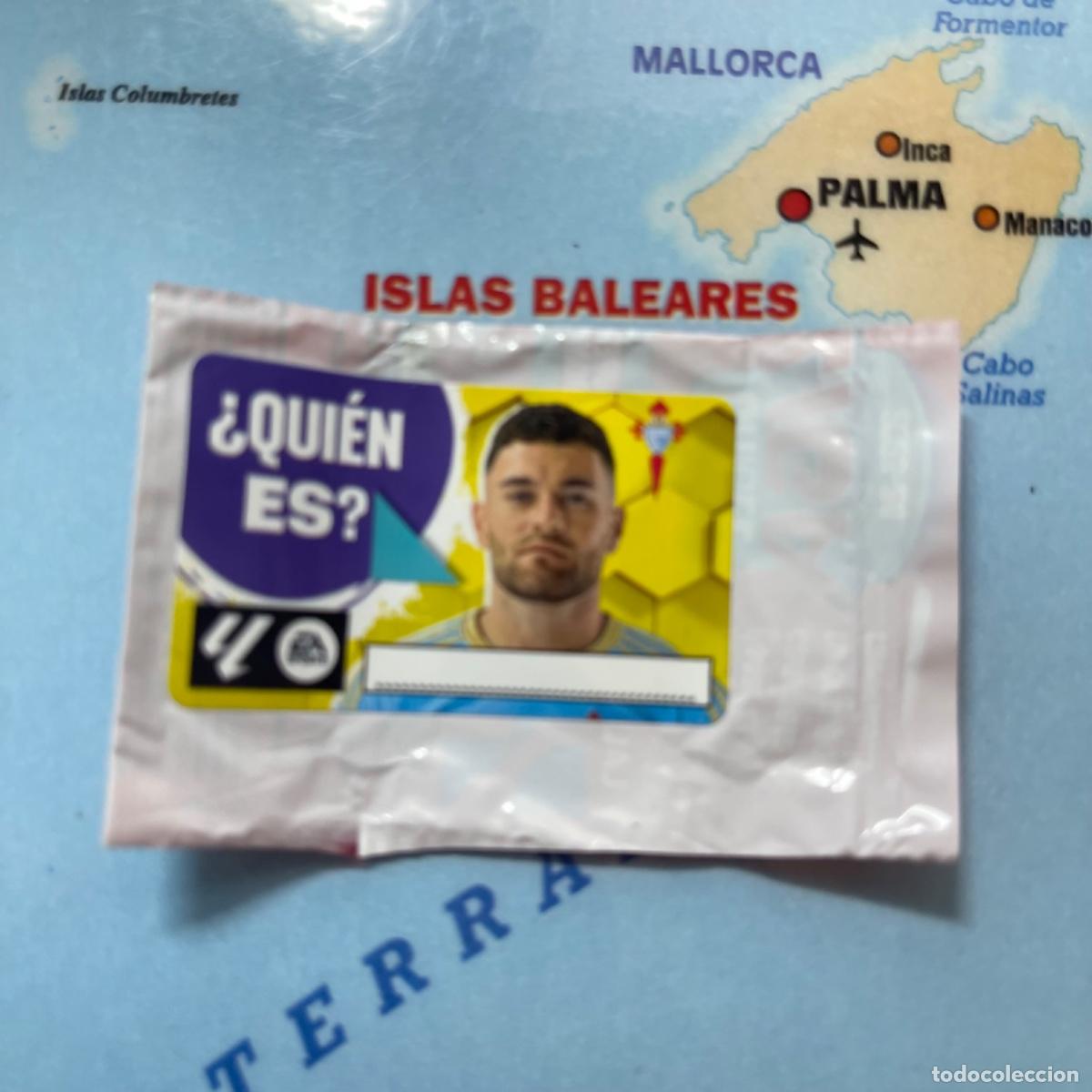 Cromos de f&uacute;tbol: Cromo chicle quien es javi Gal&aacute;n del Celta, liga este 23-24 2023-2024
