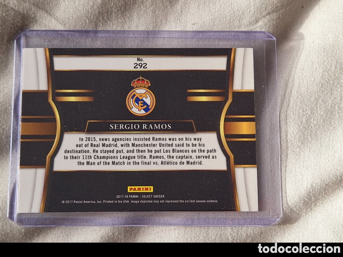 Cromos de f&uacute;tbol: Sergio Ramos Panini Select 2017-2018 - Foto 2