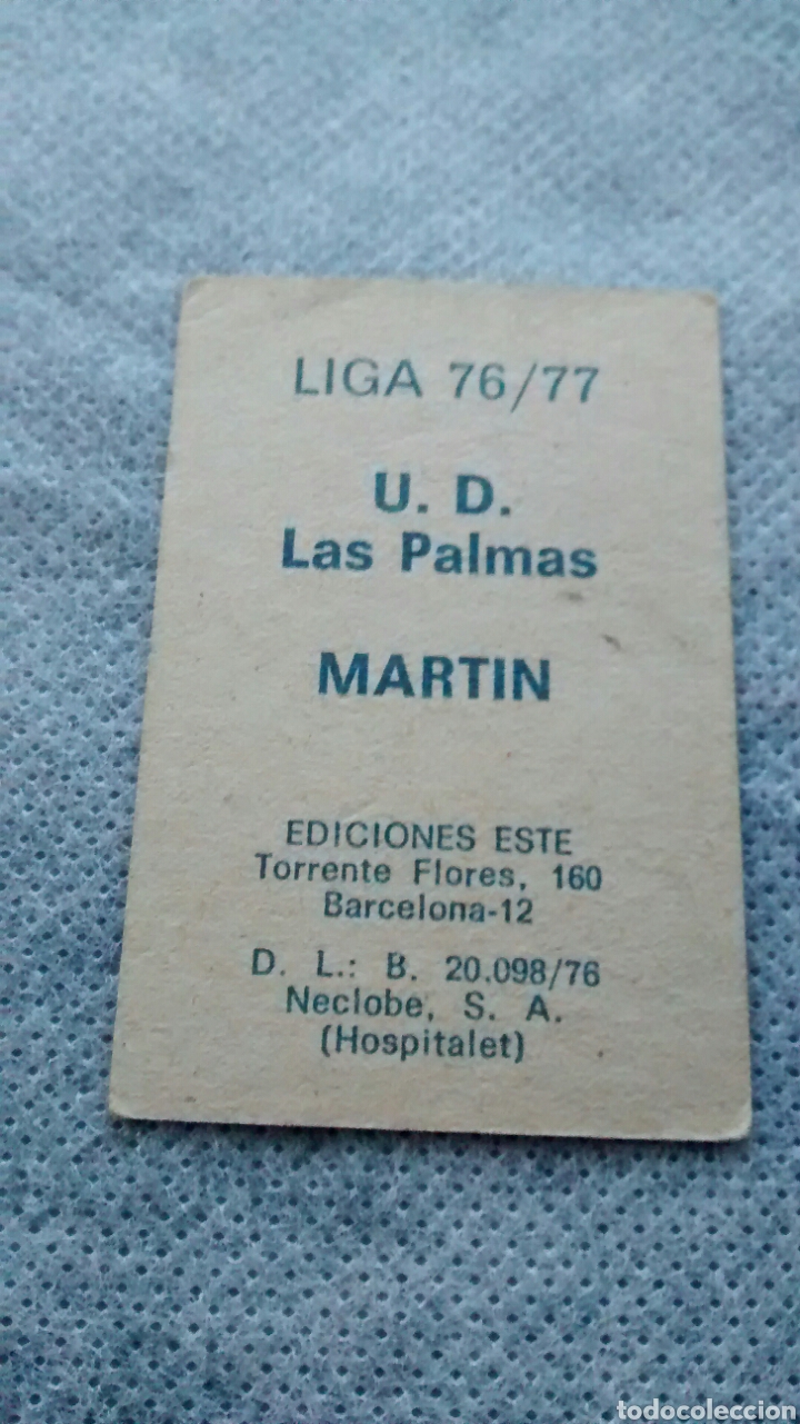Cromos de f&uacute;tbol: MARTIN EDICIONES ESTE 76 77 (A1) - Foto 2