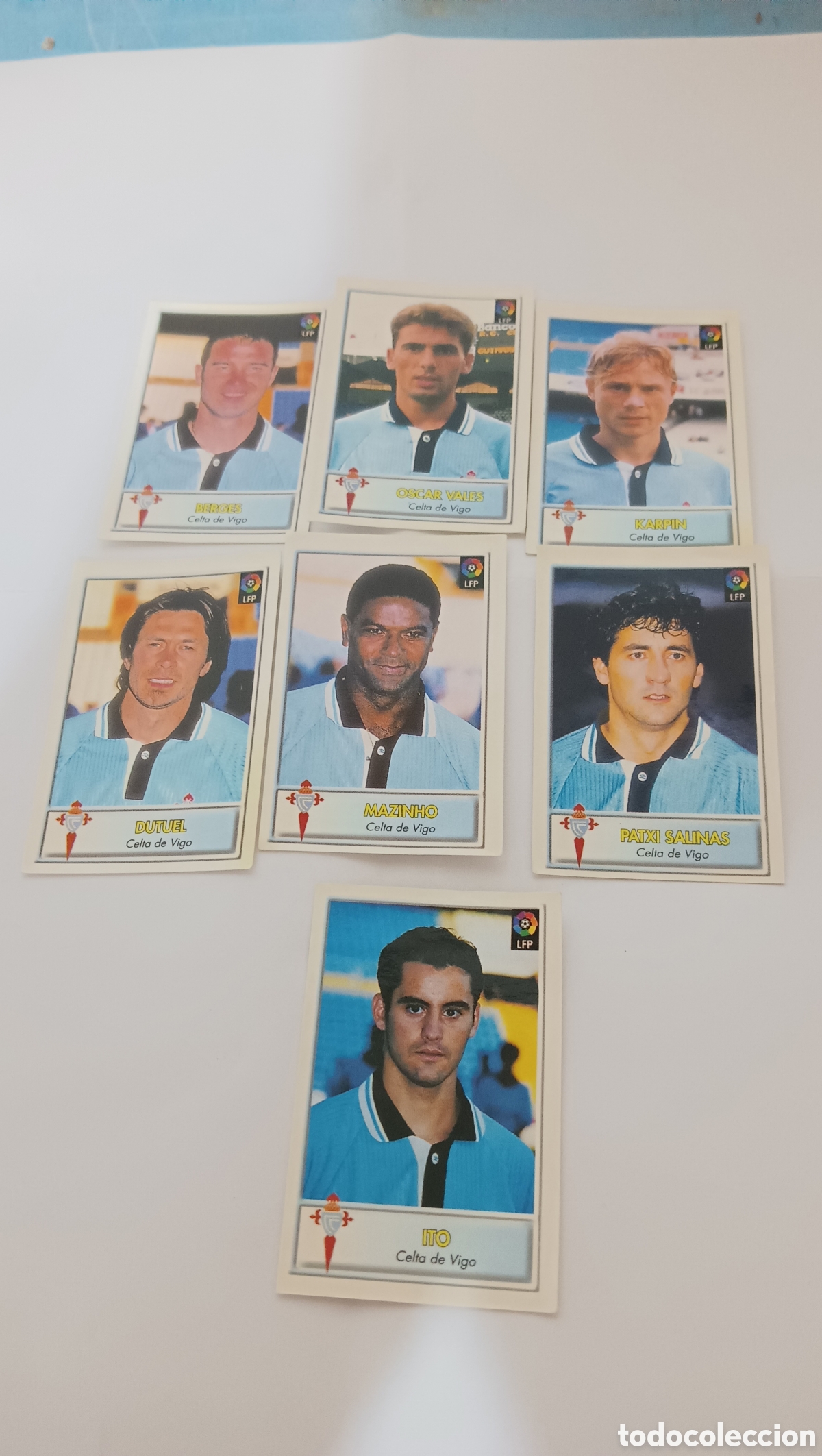 Cromos de F&uacute;tbol: Cromos de f&uacute;tbol Ceta de vigo,bollycao 97/98.