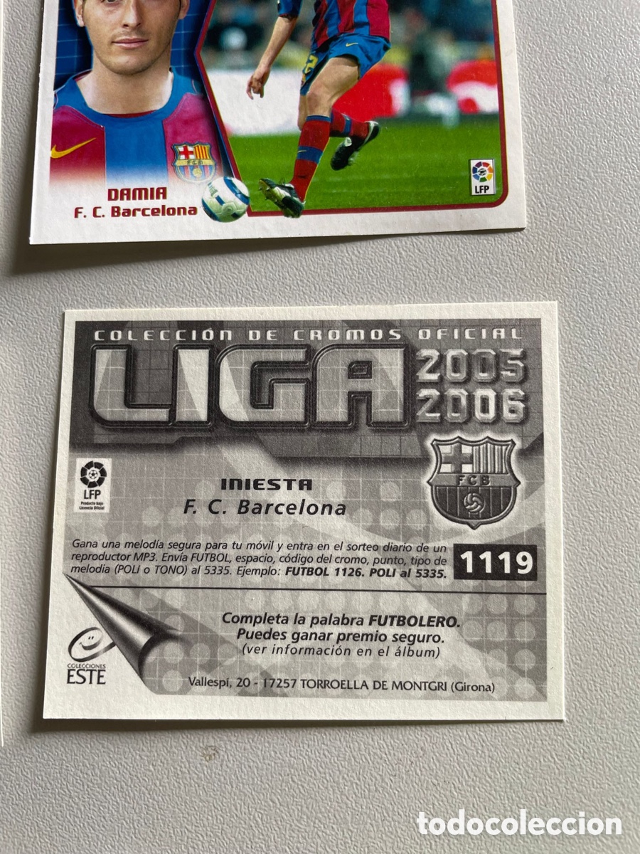 Cromos de f&uacute;tbol: Cromos Barcelona, 2005 2006 - Foto 5