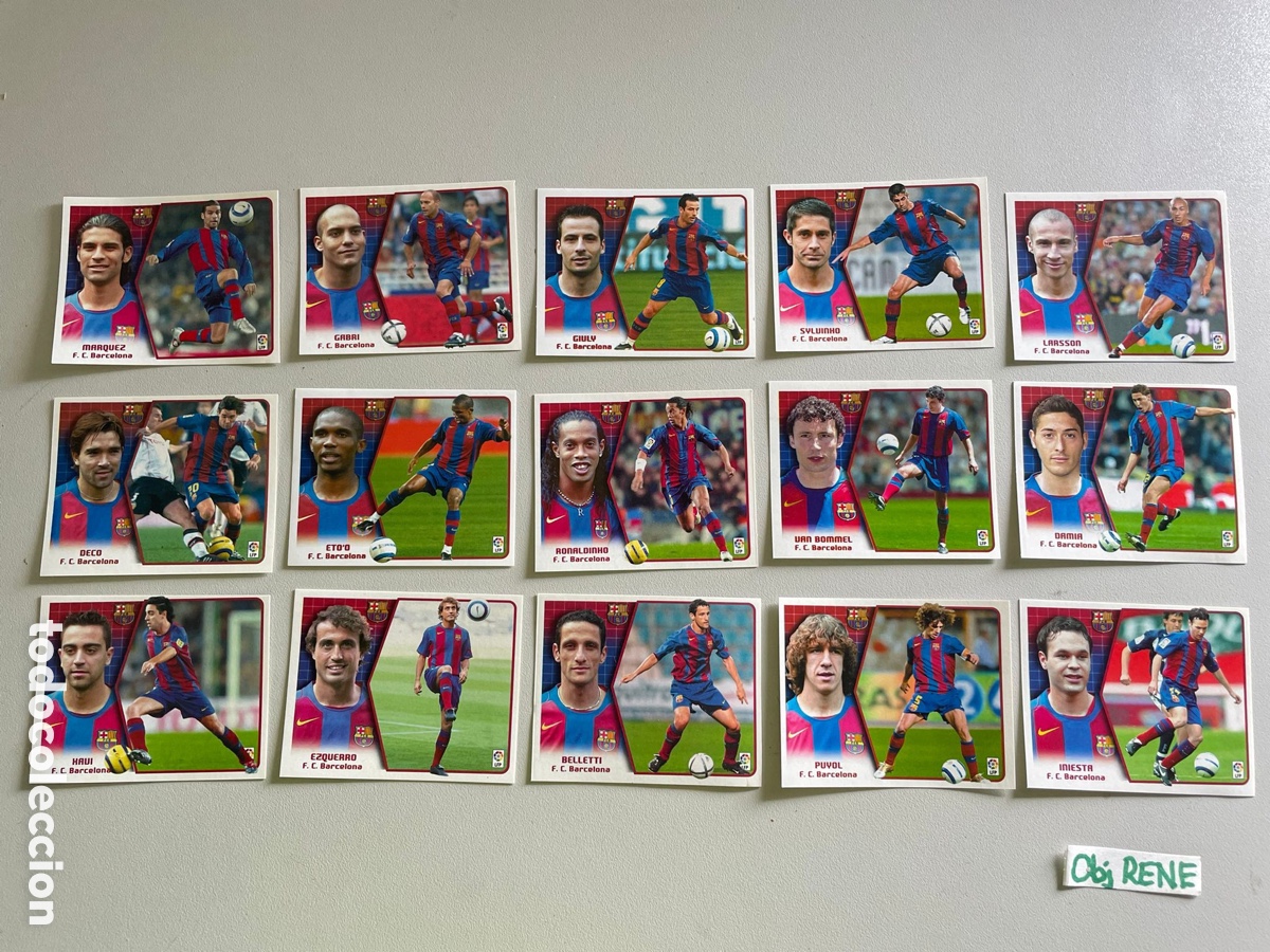 Cromos de f&uacute;tbol: Cromos Barcelona, 2005 2006 - Foto 1