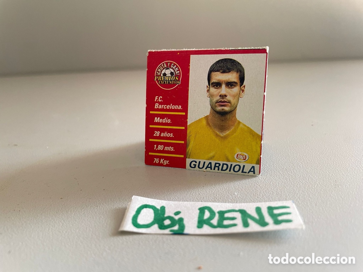 Cromos de f&uacute;tbol: Cromos Guardiola patatas lay&rsquo;s - Foto 1