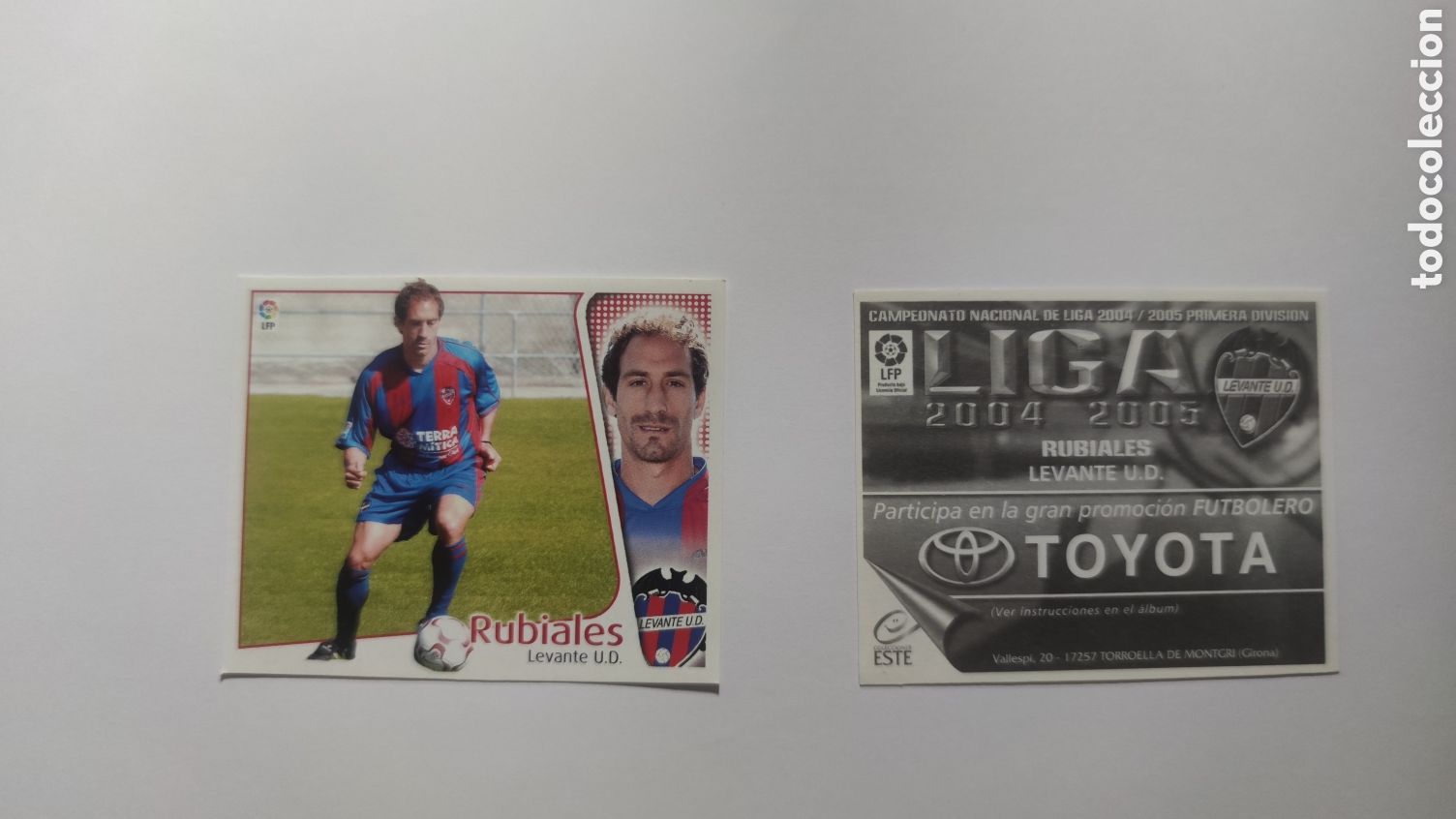 Cromos de f&uacute;tbol: EDICIONES ESTE 2004/05 - RUBIALES - LEVANTE U.D. - Foto 1