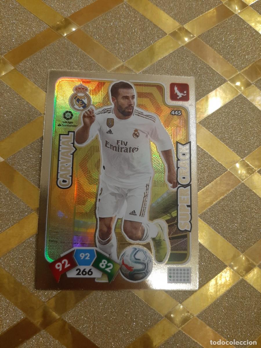 Football Stickers: CROMO DE FUTBOL CARVAJAL REAL MADRID NUMERO 445 SUPER CRACK ADRENALYN XL 2019 2020 PANINI !