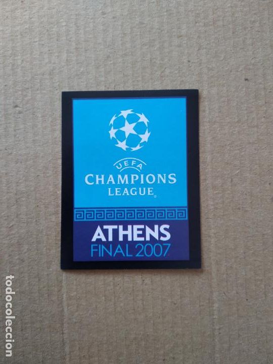 Football Stickers: 4 LOGO FINAL ATENAS 2007 CROMO PANINI F&Uacute;TBOL UEFA CHAMPIONS LEAGUE 2006-2007 LIGA CAMPEONES 06-07