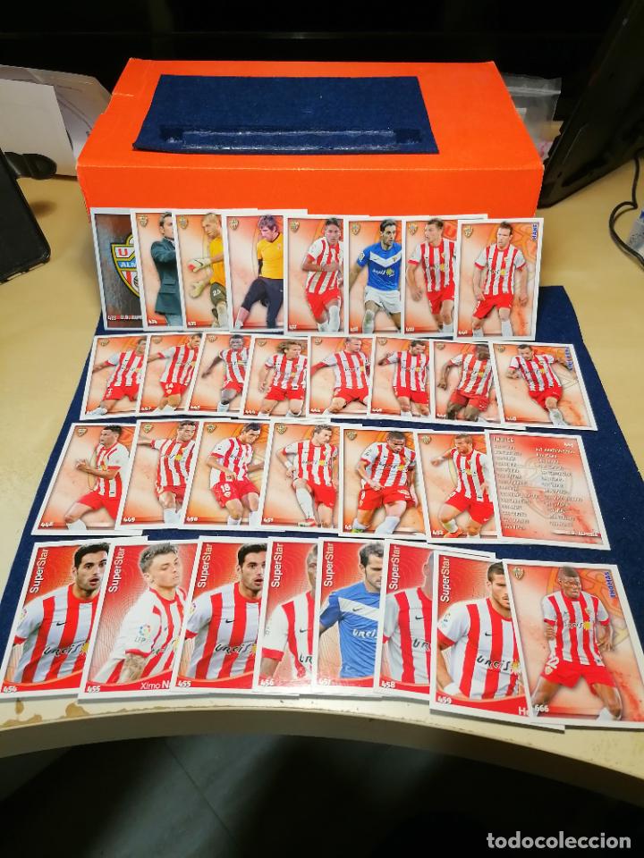 Cromos de f&uacute;tbol: LOTE COMPLETO 31 FICHAS ALMERIA FICHAS LIGA MUNDICROMO 2014 2015 14 15