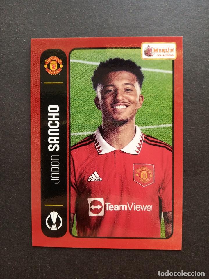 Fu&szlig;ball-Sticker: 81 SANCHO Mancherter United ENGLAND Topps Merlin Heritage 98 UEFA Champions League 2022 2023 22 23