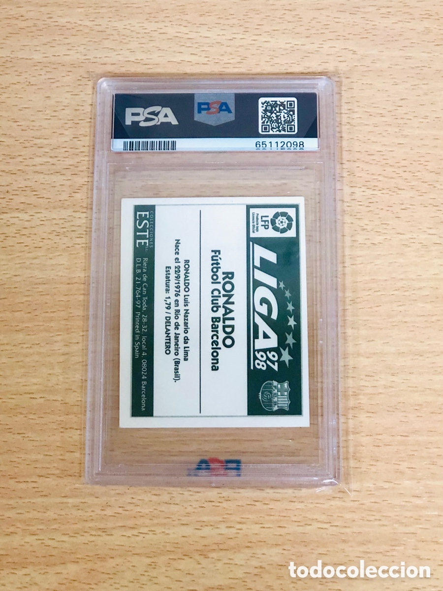 Cromos de f&uacute;tbol: PSA 5 Ronaldo Barcelona Ediciones Este 1996 - Foto 2