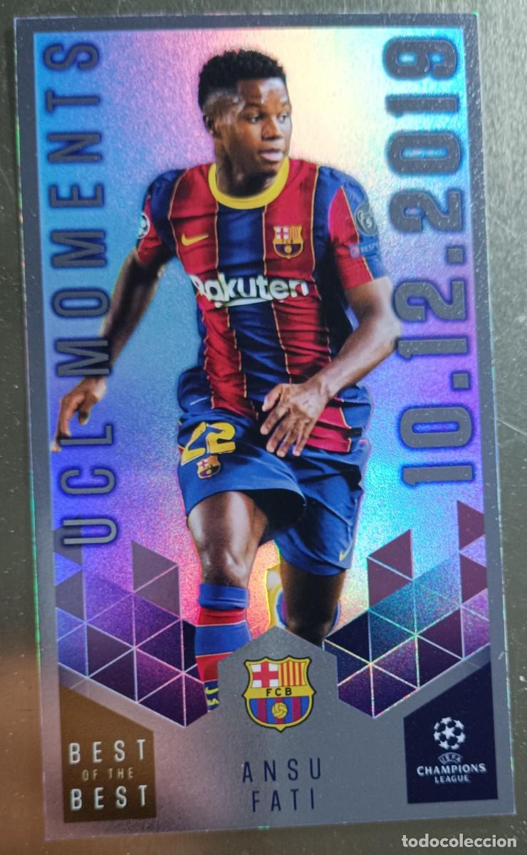 Boîte Autocollants Topps UEFA Champions League 2020/21 - 9 Enveloppes (90 Cartes) + 1 Carte Chrome Géant Doré Exclusive - 5