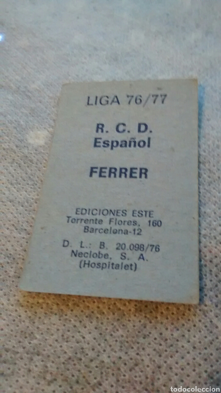 Cromos de f&uacute;tbol: FERRER EDICIONES ESTE 76 77 - Foto 2