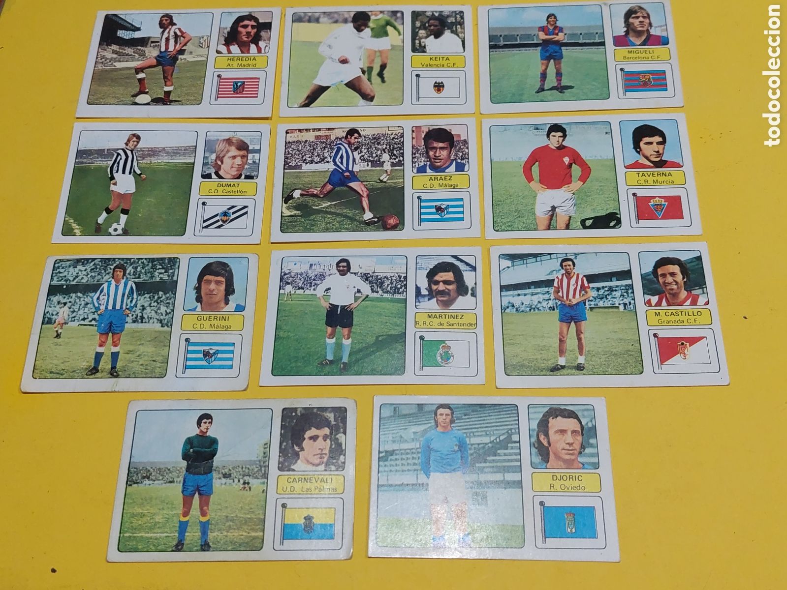 Cromos de F&uacute;tbol: &Uacute;ltimos Fichajes F&uacute;tbol Liga 73 74 Ed.Fher Lote 11 cromos