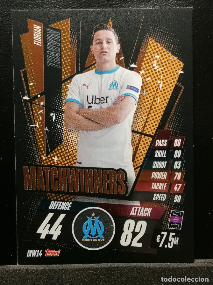 Cromos de f&uacute;tbol: MW14 THAUVIN MARSELLA MATCHWINNERS MATCH ATTAX CHAMPIONS 2020 2021 20 21