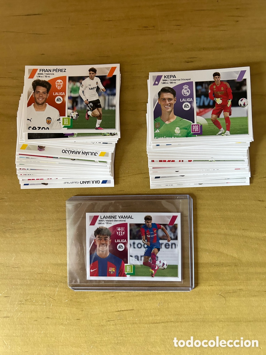 Cromos de f&uacute;tbol: Lote completo (46) 3a edici&oacute;n Liga Este 2023-24
