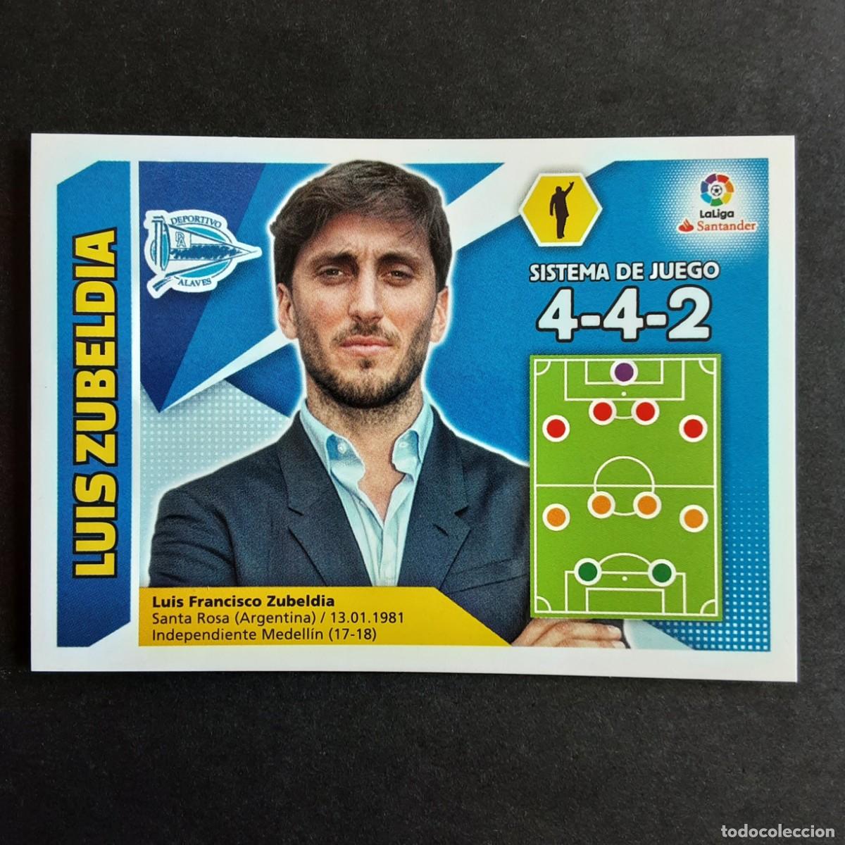 Cromos de Futebol: CROMO LIGA 2017 2018 17 18 COLECCIONES ESTE PANINI N&ordm;2 ENTRENADOR ZUBELDIA-ALAVES NUNCA PEGADO