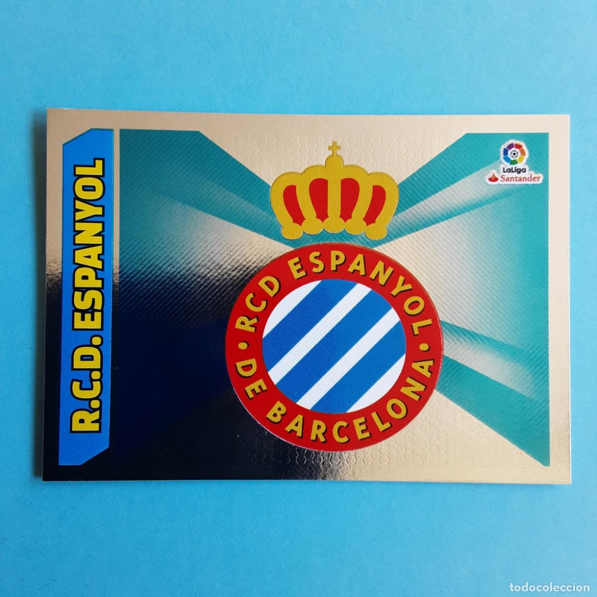 Cromos de F&uacute;tbol: CROMO LIGA 2017 2018 17 18 COLECCIONES ESTE PANINI N&ordm;17 ESCUDO-ESPANYOL NUNCA PEGADO