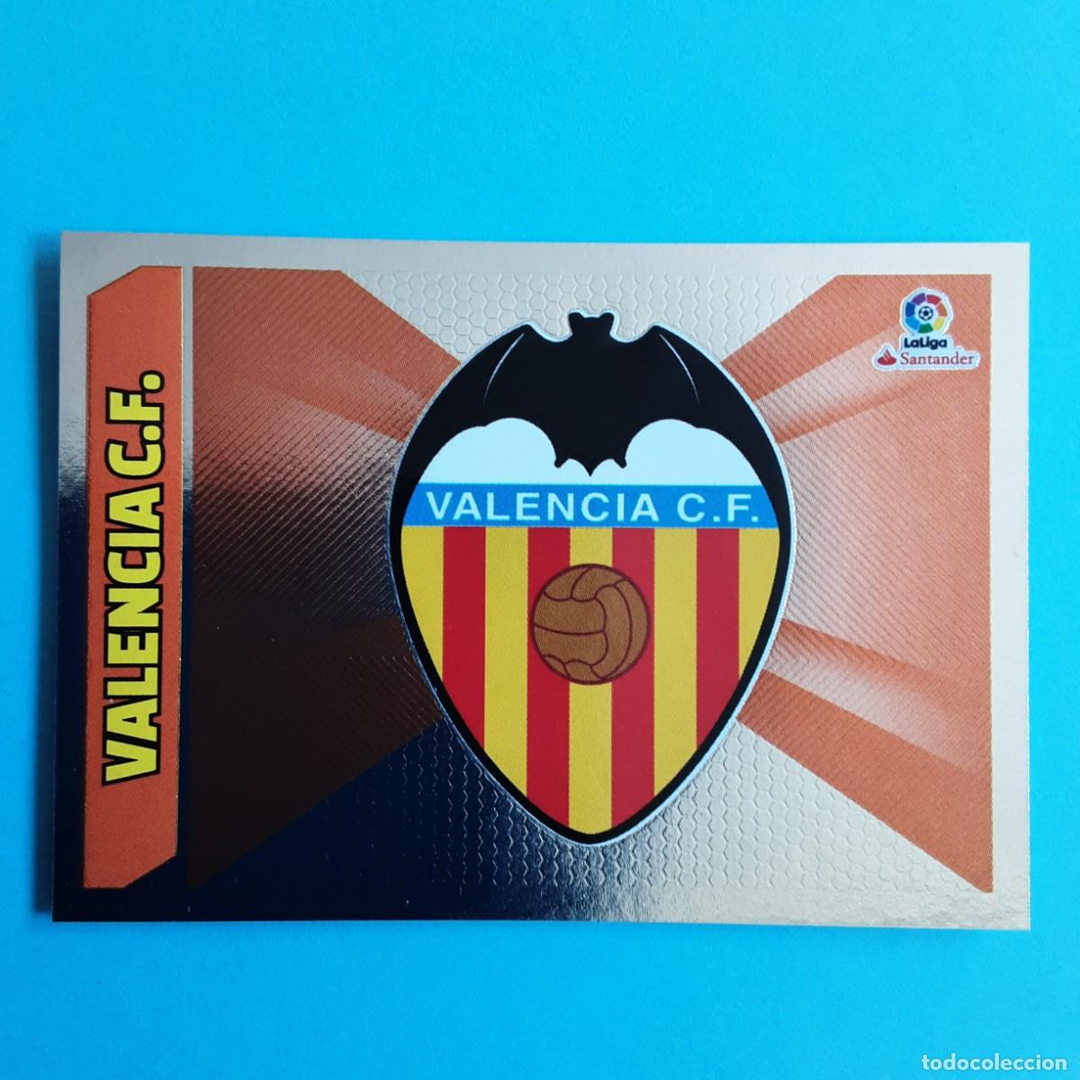 Cromos de F&uacute;tbol: CROMO LIGA 2017 2018 17 18 COLECCIONES ESTE PANINI N&ordm;37 ESCUDO-VALENCIA NUNCA PEGADO