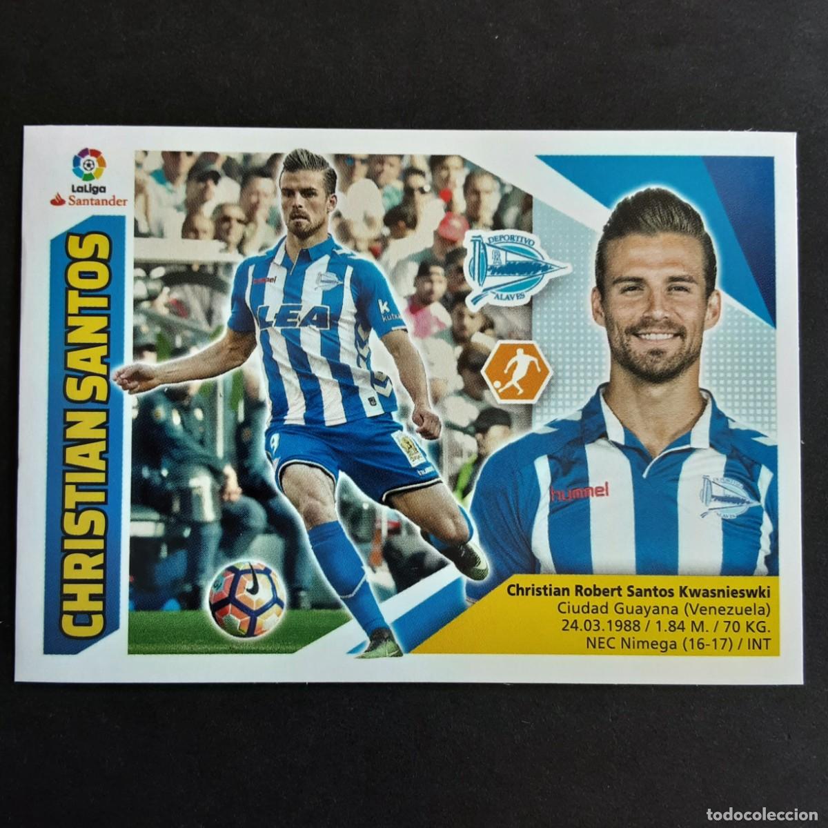 Cromos de Futebol: CROMO LIGA 2017 2018 17 18 COLECCIONES ESTE PANINI N&ordm;11 CHRISTIAN SANTOS-ALAVES NUNCA PEGADO