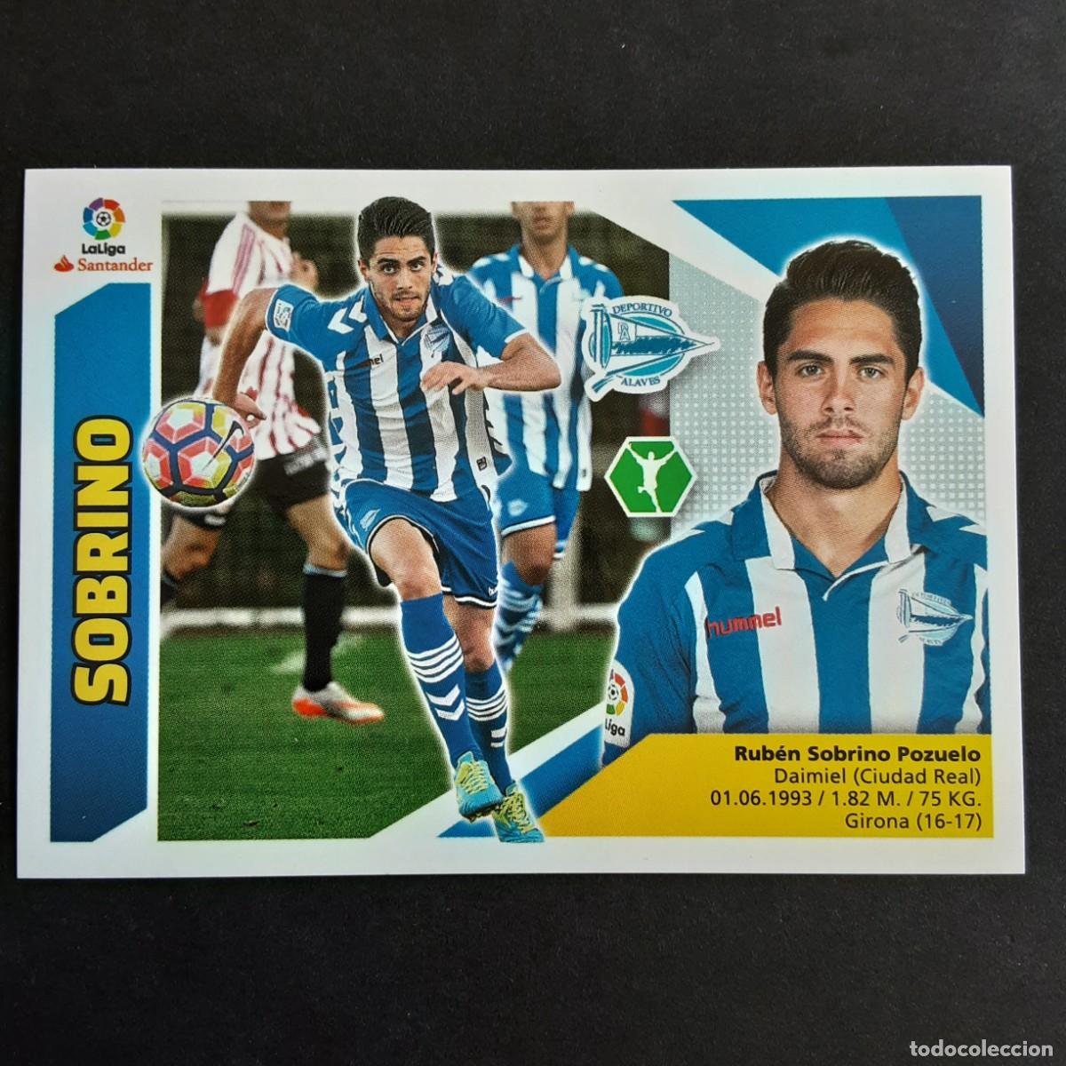 Cromos de Futebol: CROMO LIGA 2017 2018 17 18 COLECCIONES ESTE PANINI N&ordm;14B SOBRINO-ALAVES NUNCA PEGADO