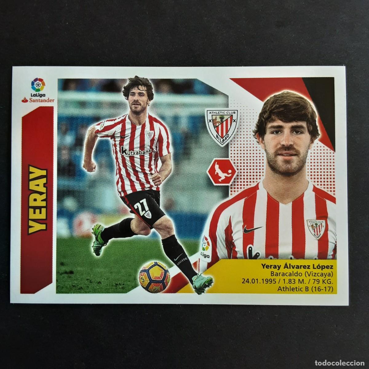Cromos de f&uacute;tbol: CROMO LIGA 2017 2018 17 18 COLECCIONES ESTE PANINI N&ordm;7A YERAY-ATH.BILBAO NUNCA PEGADO