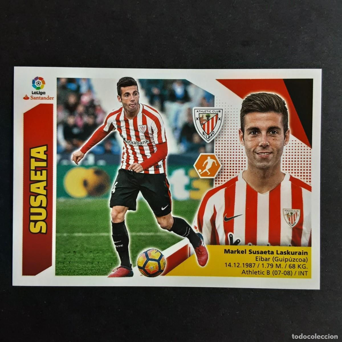 Cromos de f&uacute;tbol: CROMO LIGA 2017 2018 17 18 COLECCIONES ESTE PANINI N&ordm;13A SUSAETA-ATH.BILBAO NUNCA PEGADO