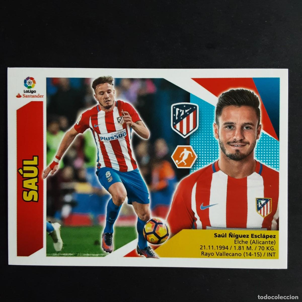 Cromos de f&uacute;tbol: CROMO LIGA 2017 2018 17 18 COLECCIONES ESTE PANINI N&ordm;10 SAUL-AT.MADRID NUNCA PEGADO
