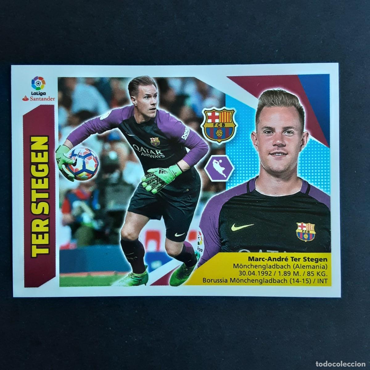 Cromos de f&uacute;tbol: CROMO LIGA 2017 2018 17 18 COLECCIONES ESTE PANINI N&ordm;1 TER STEGEN-BARCELONA NUNCA PEGADO