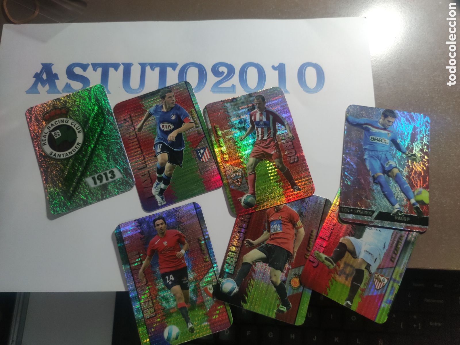 Cartes &agrave; collectionner de Football: LOTE DE 7 CROMOS MUNDICROMO 2008