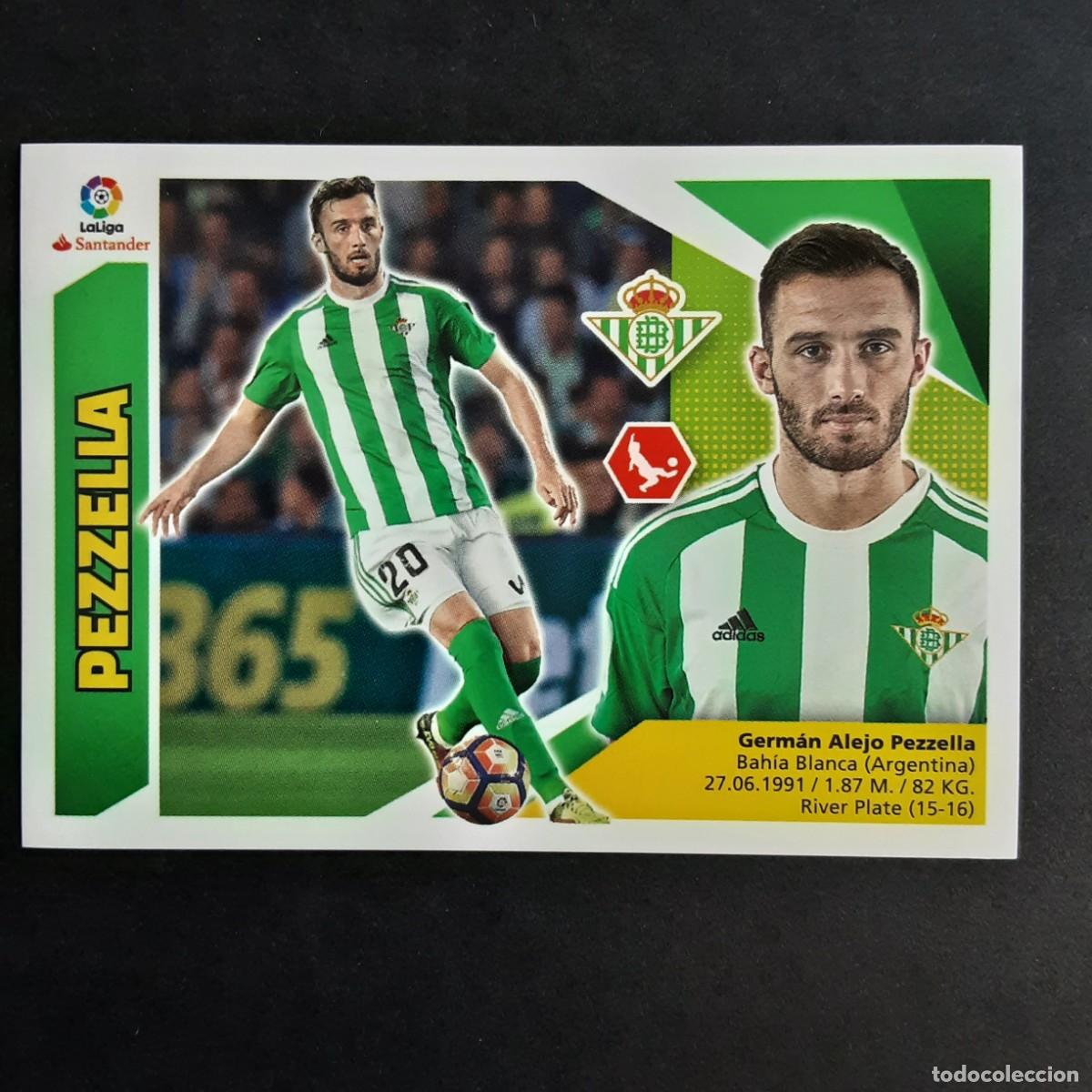 Cromos de Futebol: CROMO LIGA 2017 2018 17 18 COLECCIONES ESTE PANINI N&ordm;5 PEZZELLA-BETIS NUNCA PEGADO