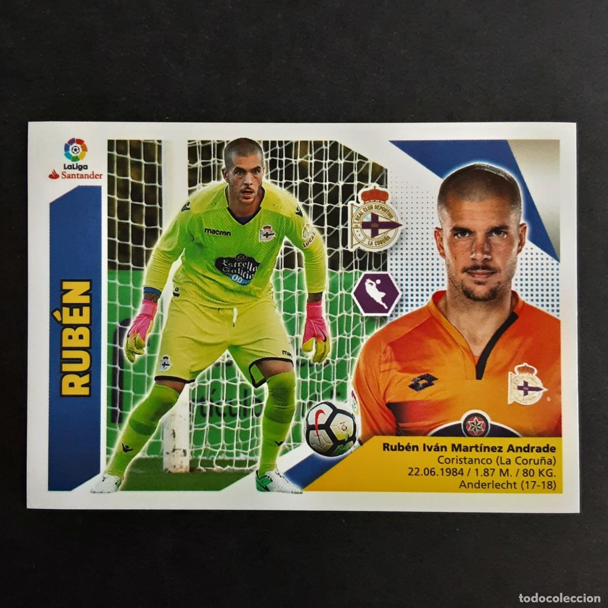 Cromos de F&uacute;tbol: CROMO LIGA 2017 2018 17 18 COLECCIONES ESTE PANINI N&ordm;1 RUBEN-DEPORTIVO CORU&Ntilde;A NUNCA PEGADO