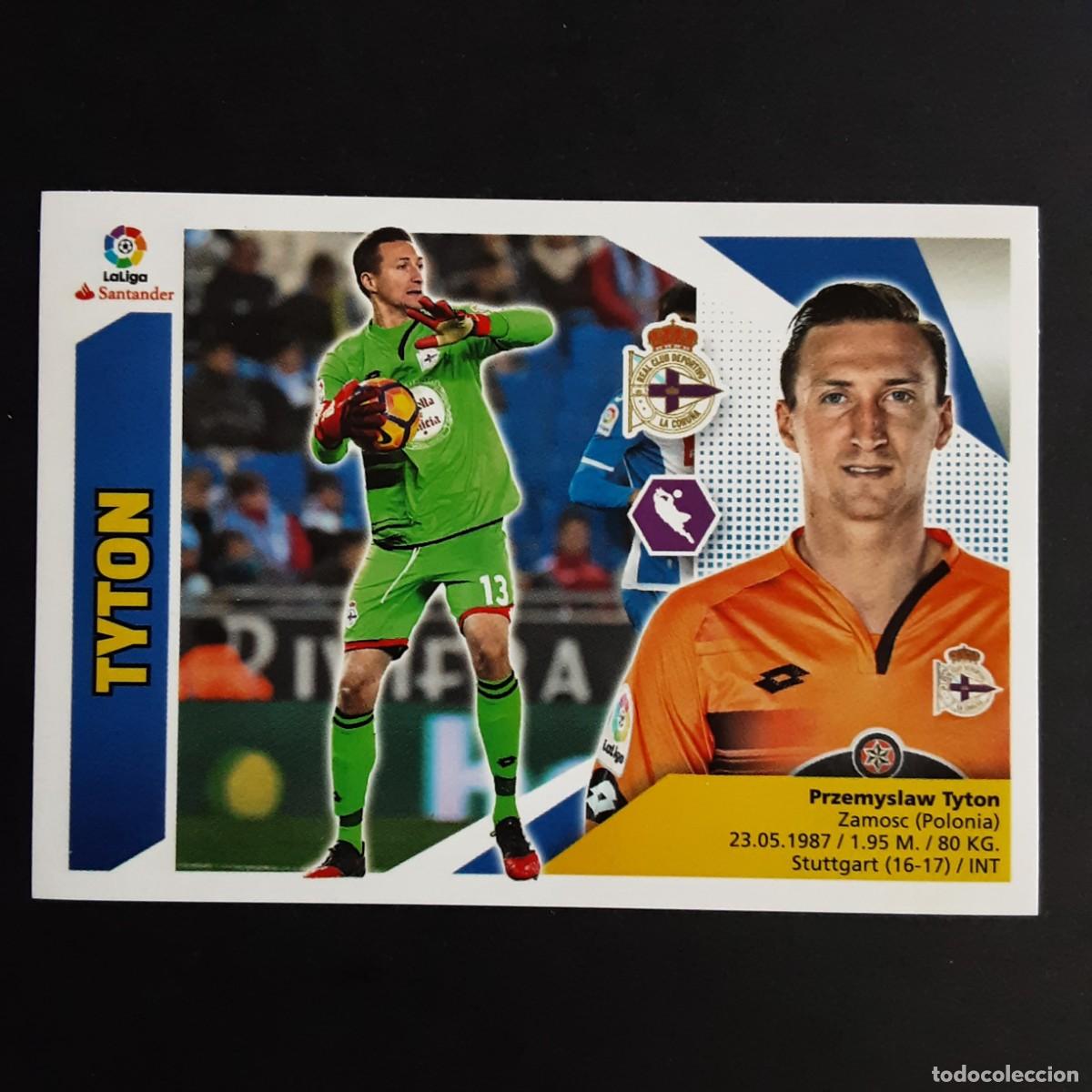 Cromos de Futebol: CROMO LIGA 2017 2018 17 18 COLECCIONES ESTE PANINI N&ordm;2 TYTON-DEPORTIVO CORU&Ntilde;A NUNCA PEGADO