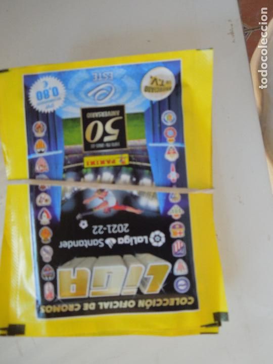 Cromos de F&uacute;tbol: LIGA 2021-22 SOBRES DE CROMOS 24 UNIDADES PRECINTADOS