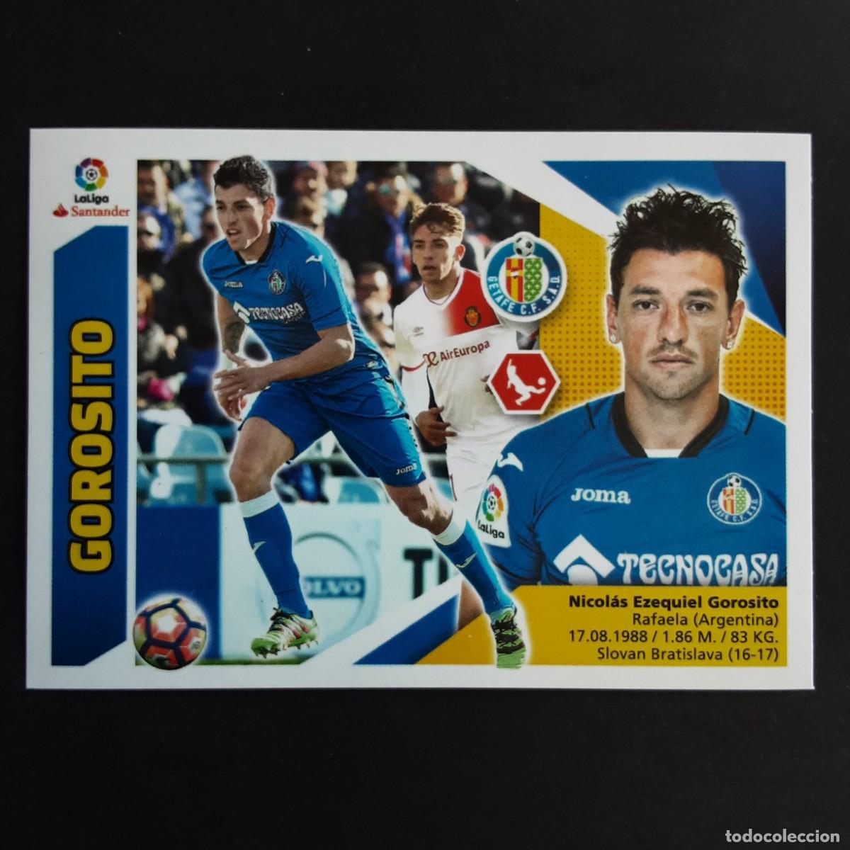 Cromos de f&uacute;tbol: CROMO LIGA 2017 2018 17 18 COLECCIONES ESTE PANINI N&ordm;7A GOROSITO-GETAFE NUNCA PEGADO