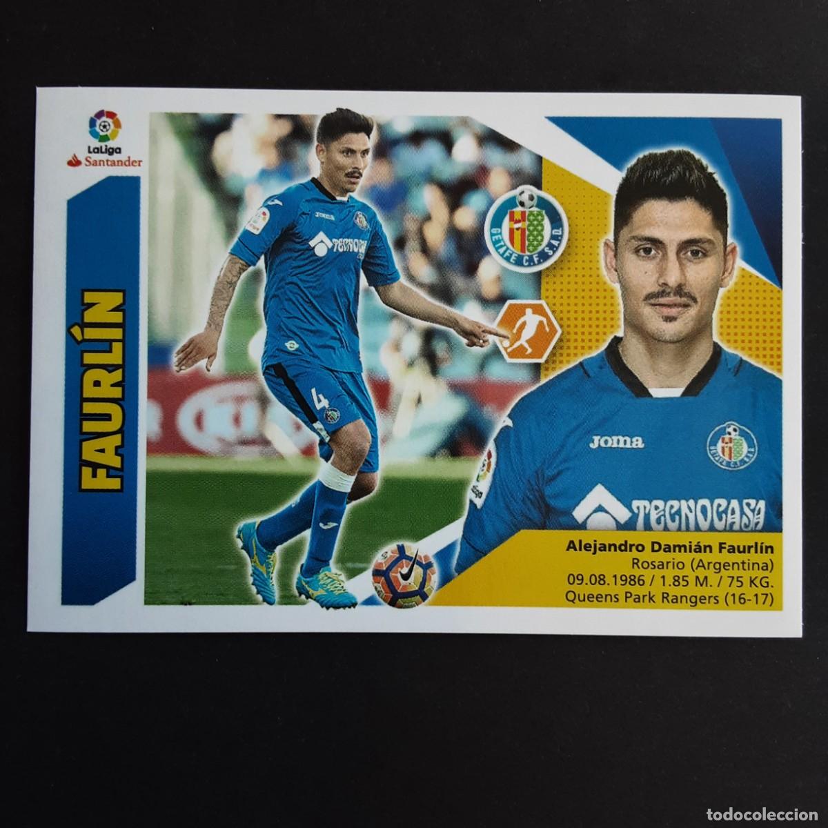 Cromos de f&uacute;tbol: CROMO LIGA 2017 2018 17 18 COLECCIONES ESTE PANINI N&ordm;9 FAURLIN-GETAFE NUNCA PEGADO