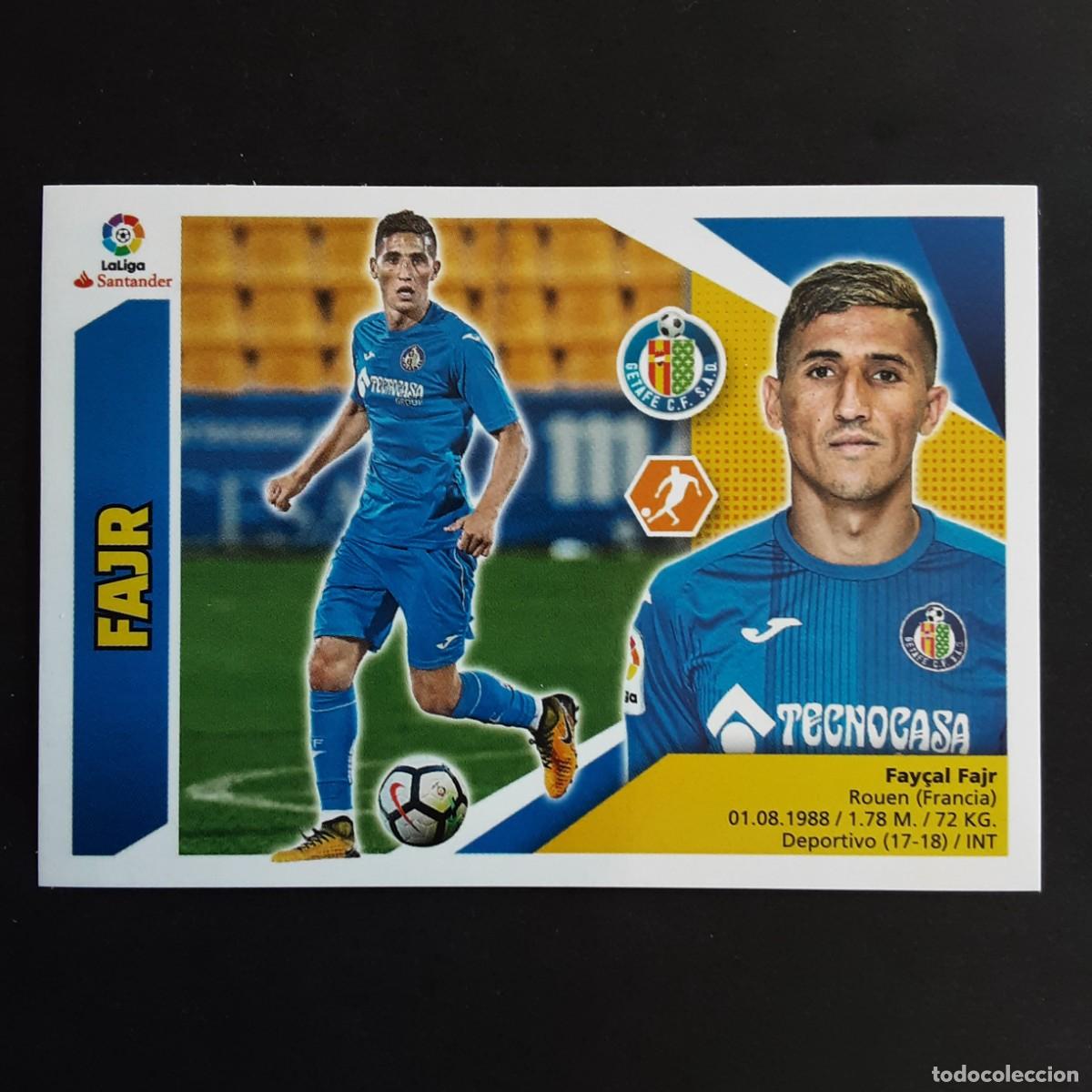 Cromos de F&uacute;tbol: CROMO LIGA 2017 2018 17 18 COLECCIONES ESTE PANINI N&ordm;13B FAJR-GETAFE NUNCA PEGADO