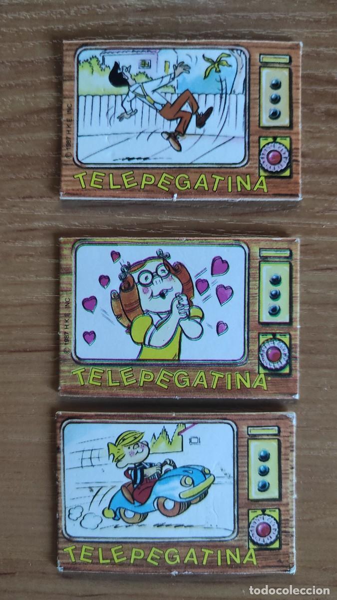 Cromos de F&uacute;tbol: Lote 3 telepegatinas Bimbo. Daniel el Travieso
