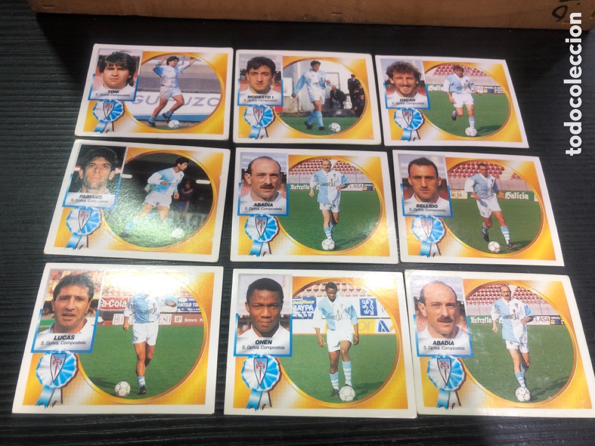Cromos de F&uacute;tbol: Ediciones Este, lote cromos Liga 94-95, Equipo SD Compostela (L89)