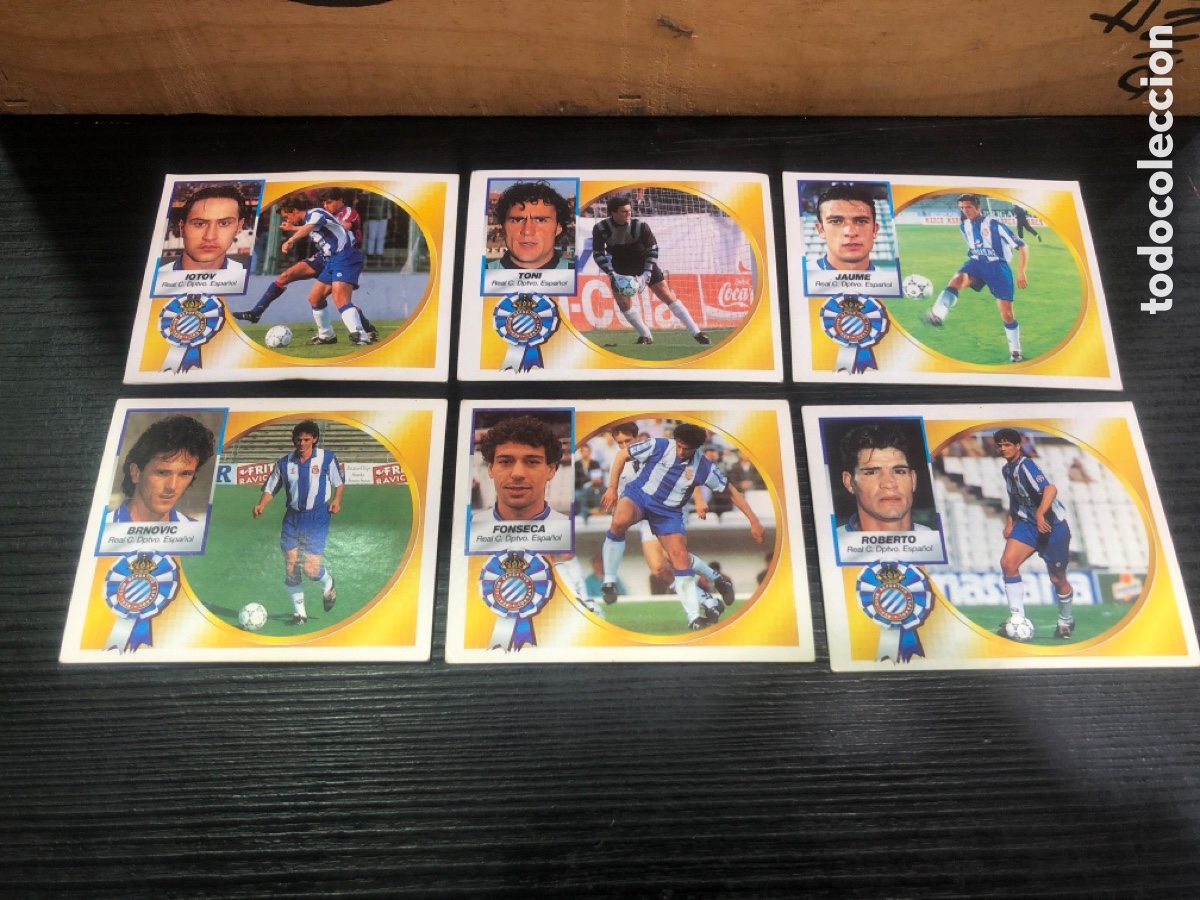 Cromos de f&uacute;tbol: Ediciones Este, lote cromos Liga 94-95, Equipo Espanyol (L89)
