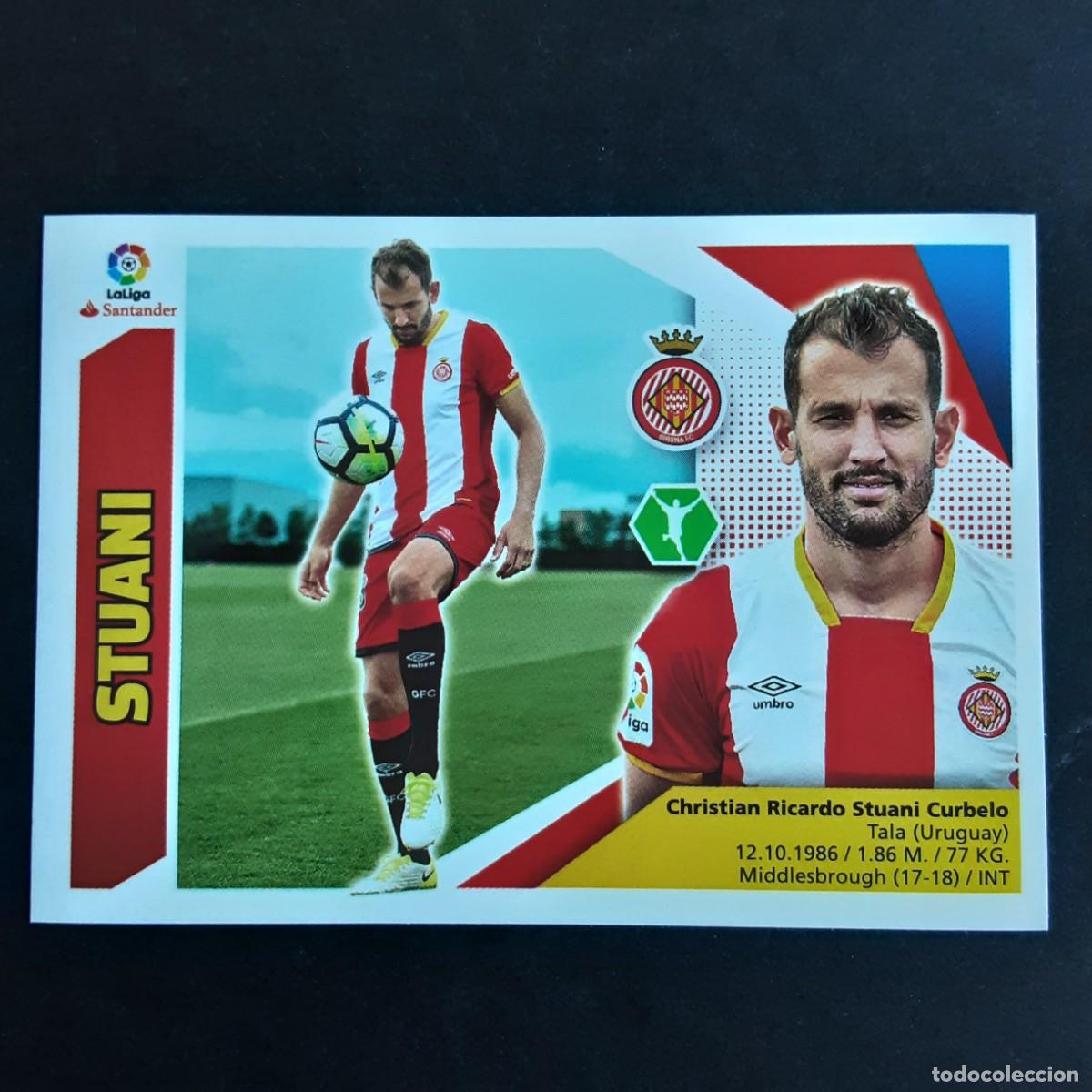 Cromos de f&uacute;tbol: CROMO LIGA 2017 2018 17 18 COLECCIONES ESTE PANINI N&ordm;15 STUANI-GIRONA NUNCA PEGADO