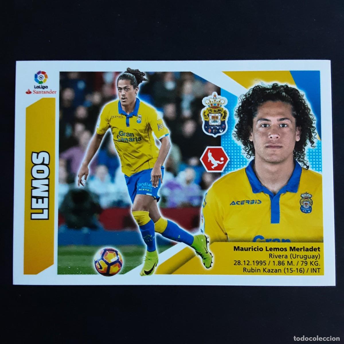 Cromos de F&uacute;tbol: CROMO LIGA 2017 2018 17 18 COLECCIONES ESTE PANINI N&ordm;6A LEMOS-LAS PALMAS NUNCA PEGADO