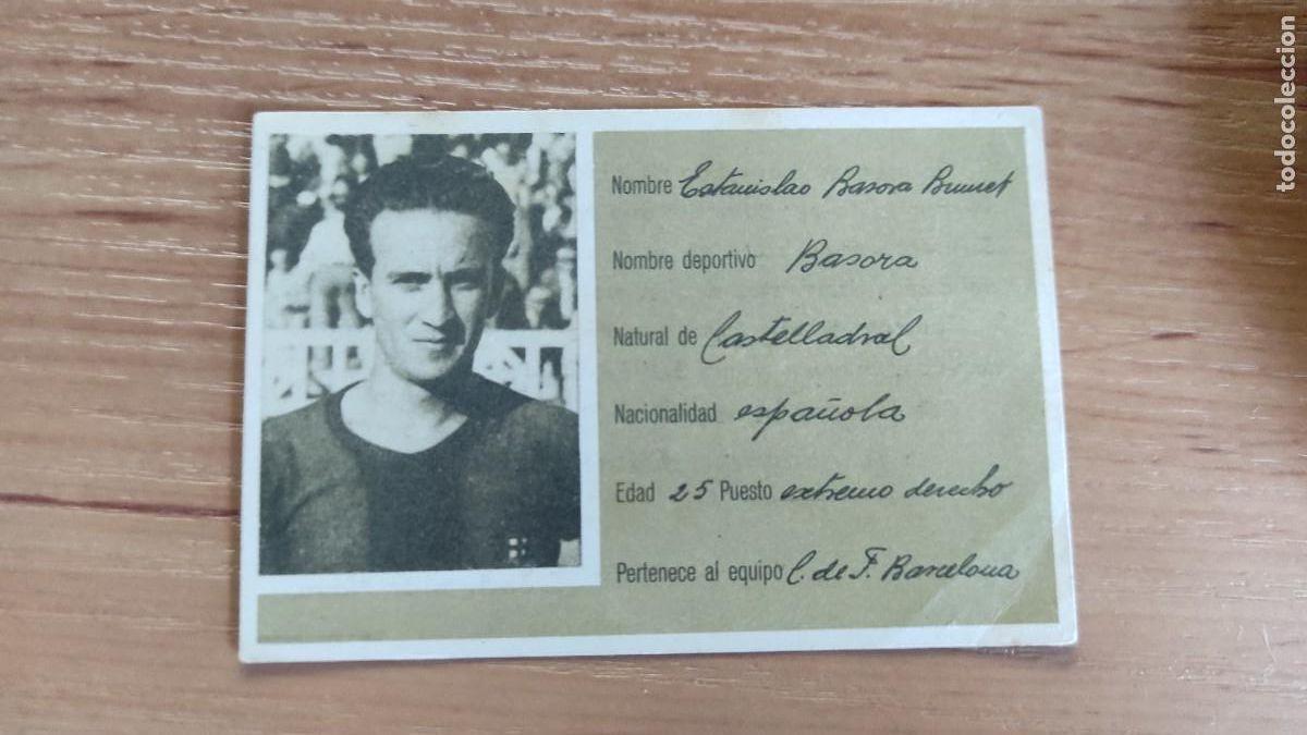 Cromos de f&uacute;tbol: Barcelona, Basora, chocolates Sim&oacute;n - Foto 1