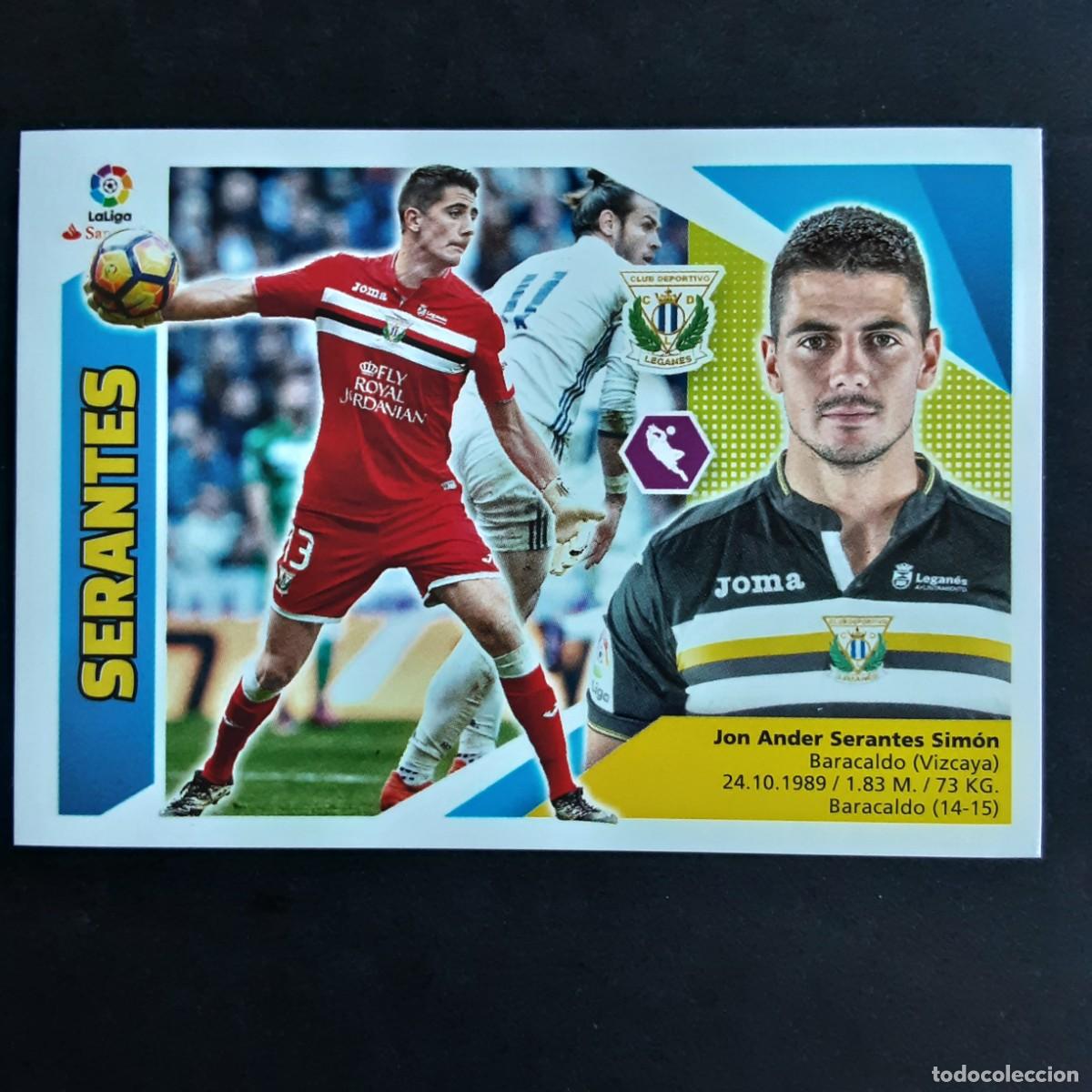 Cromos de f&uacute;tbol: CROMO LIGA 2017 2018 17 18 COLECCIONES ESTE PANINI N&ordm;2 SERANTES-LEGANES NUNCA PEGADO