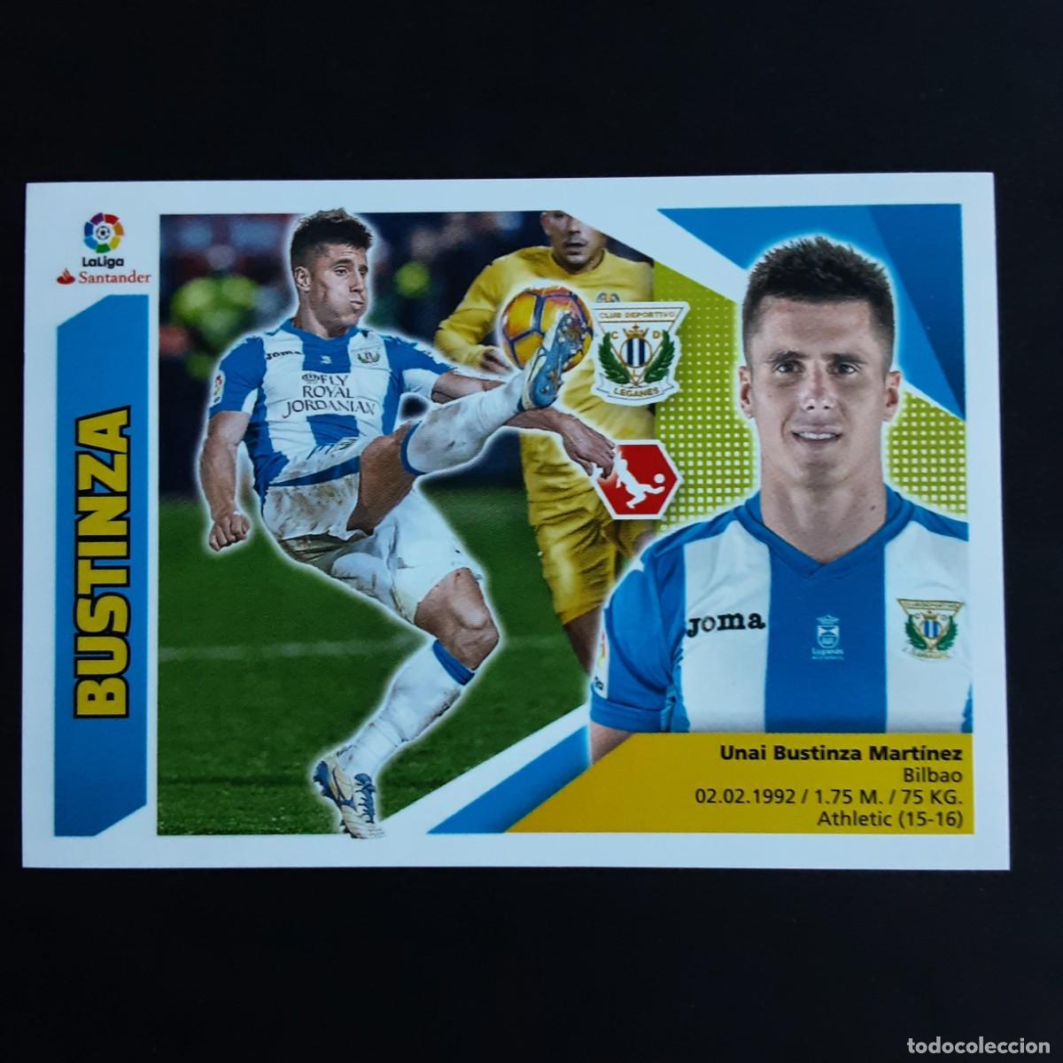 Cromos de f&uacute;tbol: CROMO LIGA 2017 2018 17 18 COLECCIONES ESTE PANINI N&ordm;3A BUSTINZA-LEGANES NUNCA PEGADO
