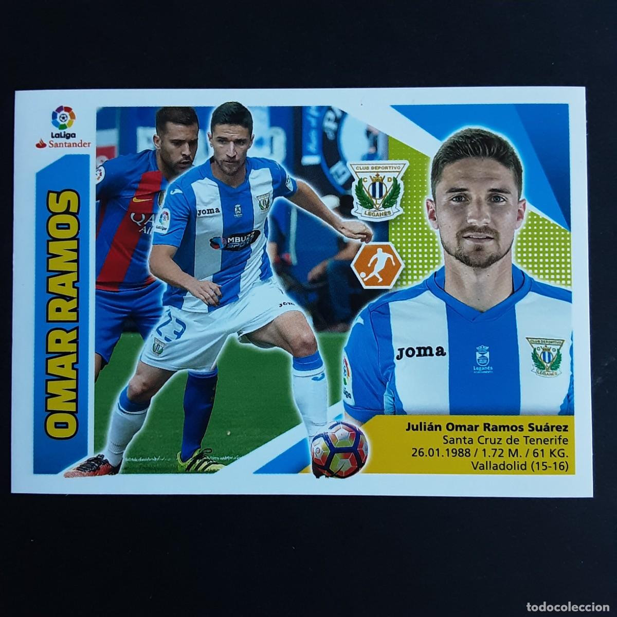 Cromos de F&uacute;tbol: CROMO LIGA 2017 2018 17 18 COLECCIONES ESTE PANINI N&ordm;12 OMAR RAMOS-LEGANES NUNCA PEGADO