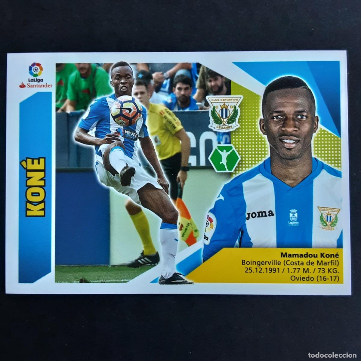 Cromos de F&uacute;tbol: CROMO LIGA 2017 2018 17 18 COLECCIONES ESTE PANINI N&ordm;14 KONE-LEGANES NUNCA PEGADO