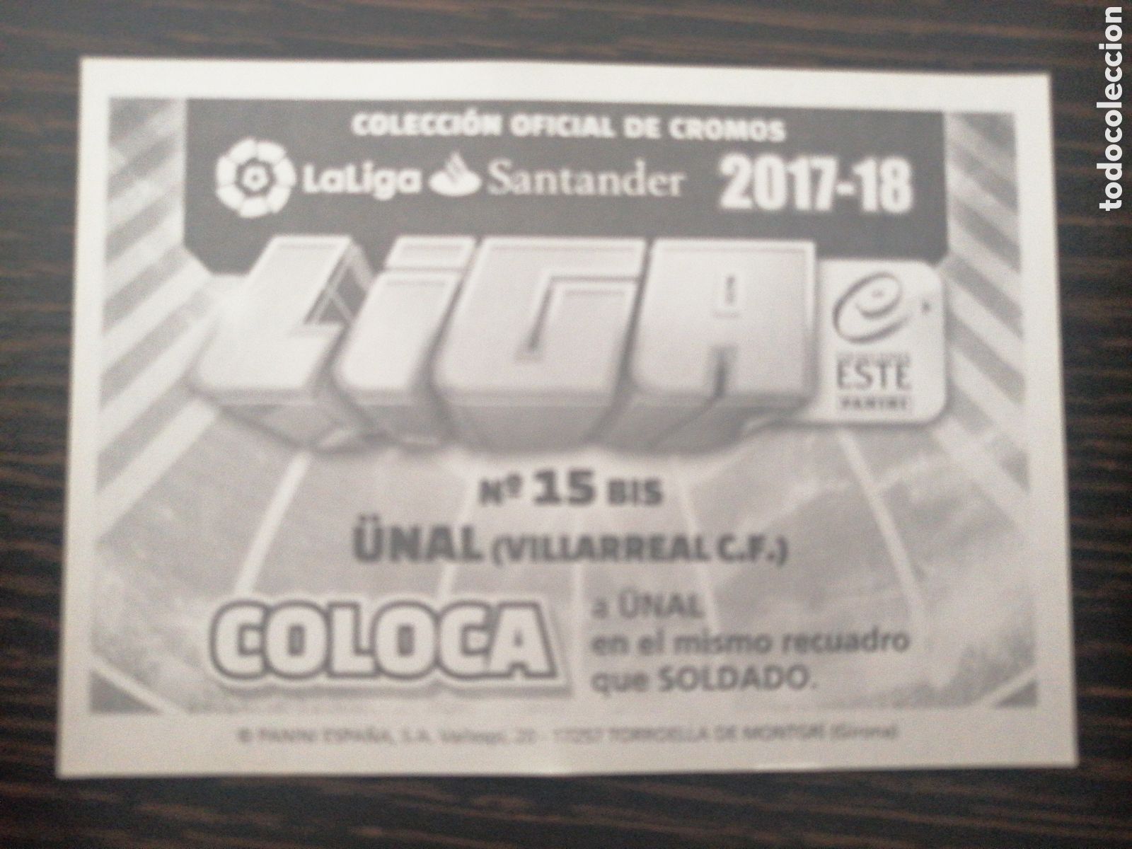 Cromos de f&uacute;tbol: Unal 15 bis Ediciones Este 2017-2018 - Foto 2