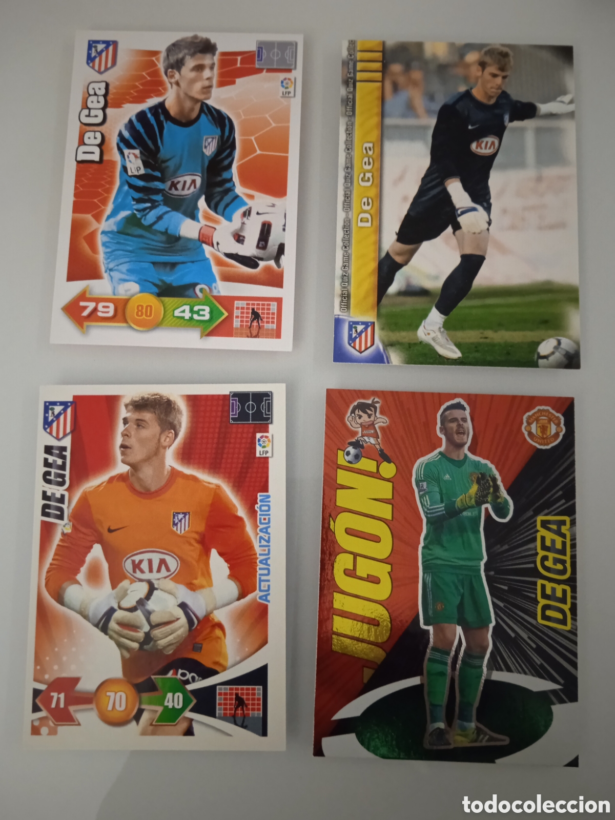Cromos de f&uacute;tbol: Lote 4 cromos De Gea - Foto 1